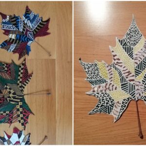 festett platanlevelek