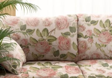 Living room sofa cushion, colorful interior design