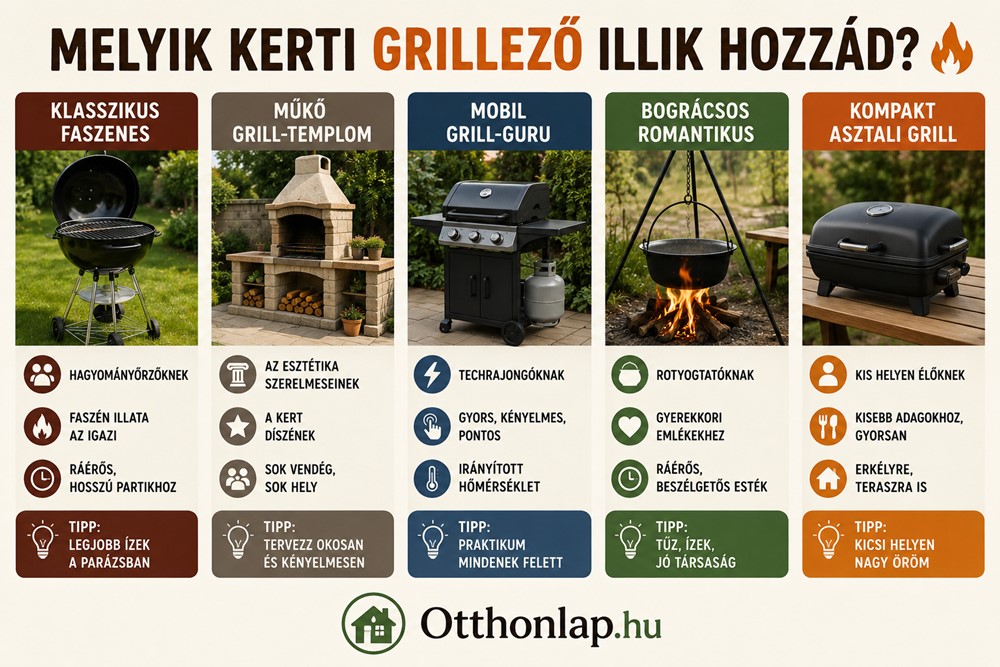Milyen kerti grillező illik hozzád? Milyen kerti grillező illik hozzád?