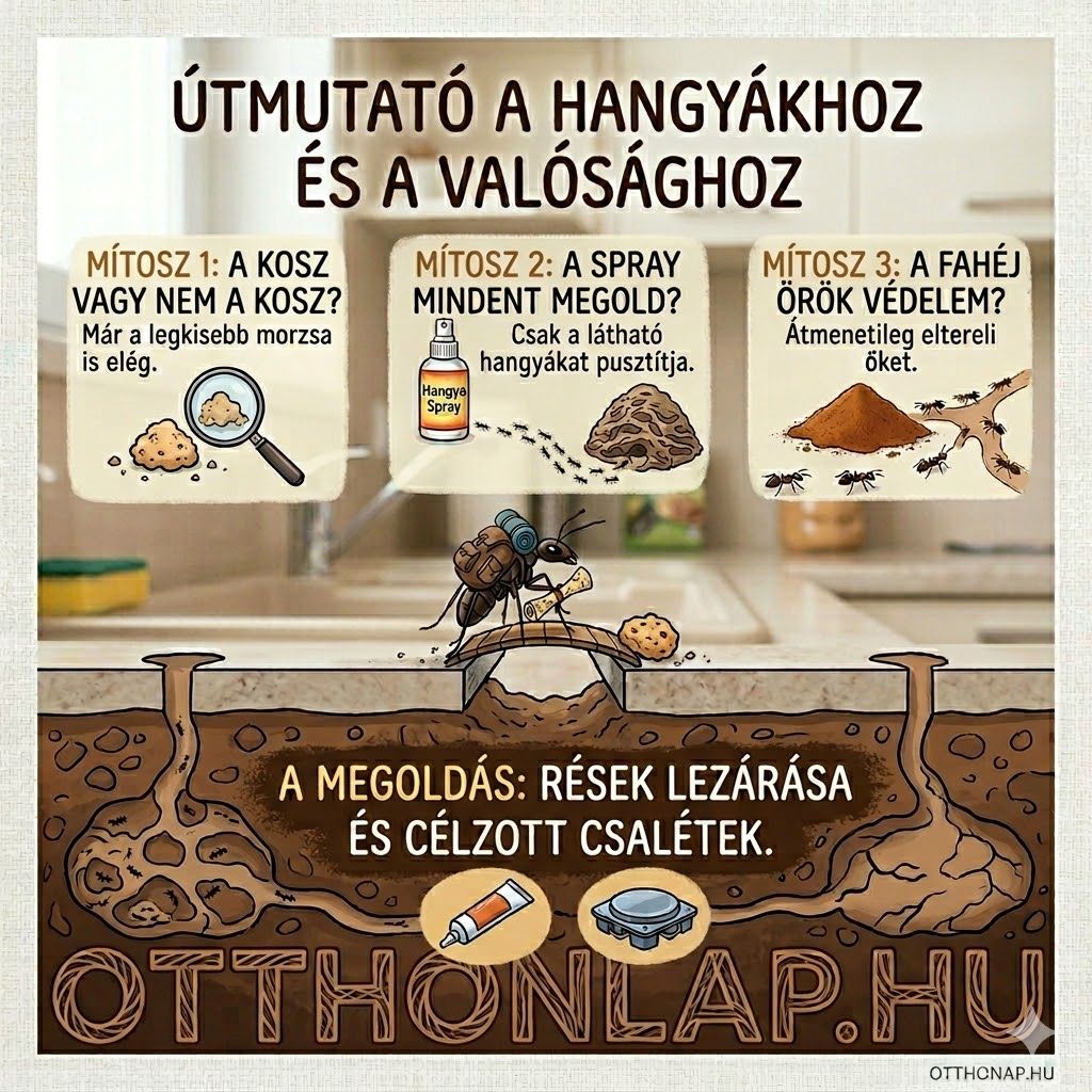 3 tévhit a lakásba vonuló hangyákról – és ami helyettük tényleg számít