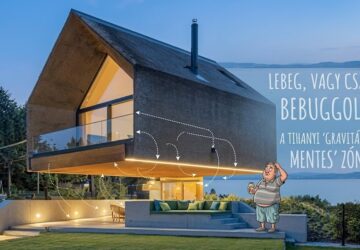 Így „lebeghet” egy tihanyi villa a terasz fölött