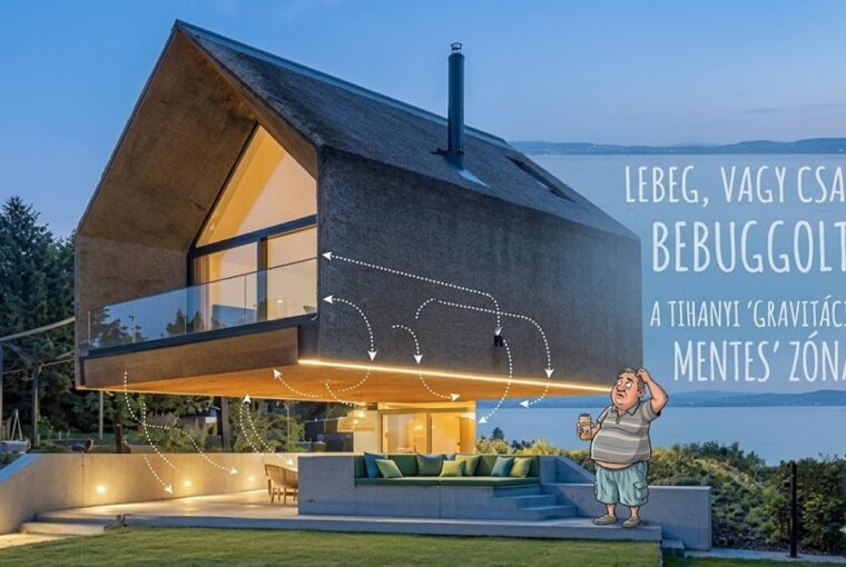 Így „lebeghet” egy tihanyi villa a terasz fölött