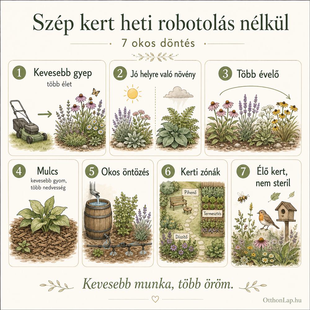 Szép kert heti robotolás nélkül