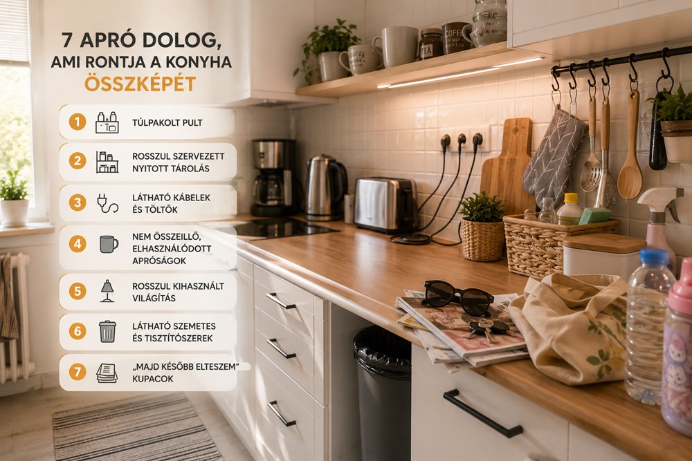 7 apróság, amitől rendezetlennek tűnik a konyhád