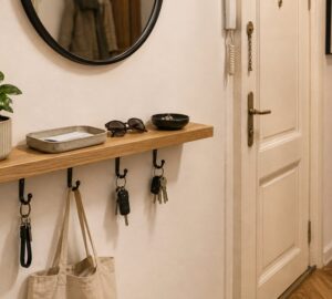 DIY: Egy keskeny falból mini előszoba