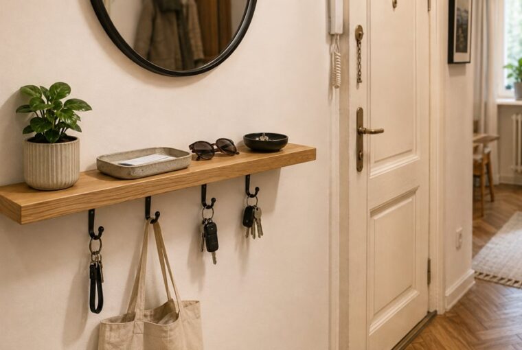 DIY: Egy keskeny falból mini előszoba