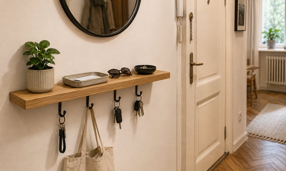 DIY: Egy keskeny falból mini előszoba